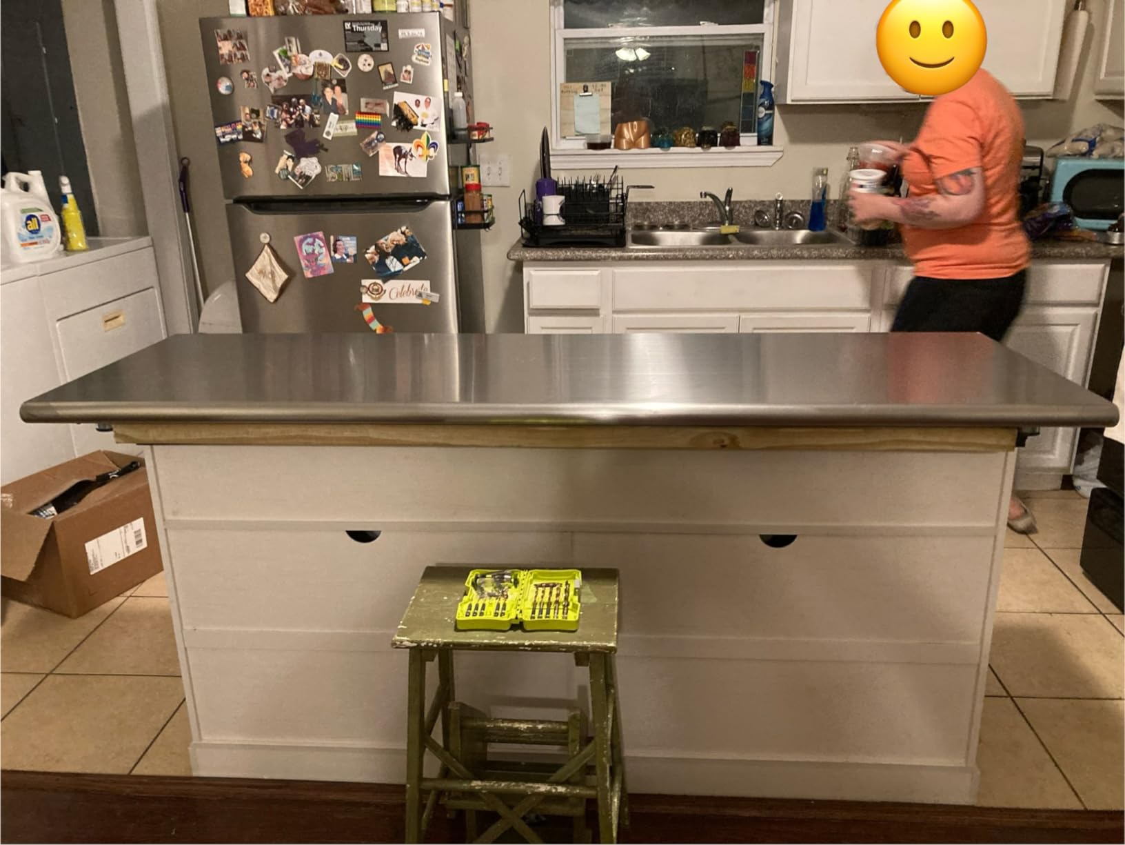 Hally Stainless Steel Table for Prep & Work 24 x 60 Inches NSF Commercial | Metal Heavy Duty Workbench, Adjustment Undershelf, for Kitchen, Restaurant, Home, Hotel, Garage, Pizza Oven, Galvanized Legs customer photo 1