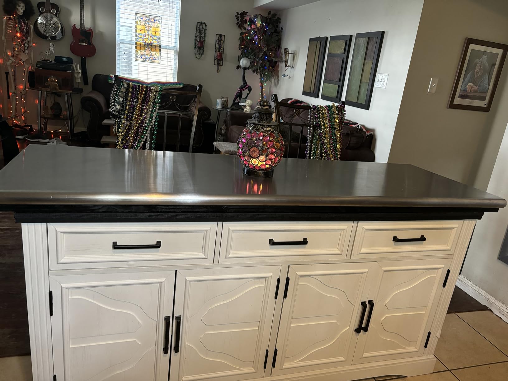 Hally Stainless Steel Table for Prep & Work 24 x 48 Inches NSF Commercial | Metal Heavy Duty Workbench, Adjustment Undershelf, for Kitchen, Restaurant, Home, Hotel, Garage, Pizza Oven, Galvanized Legs customer photo 2
