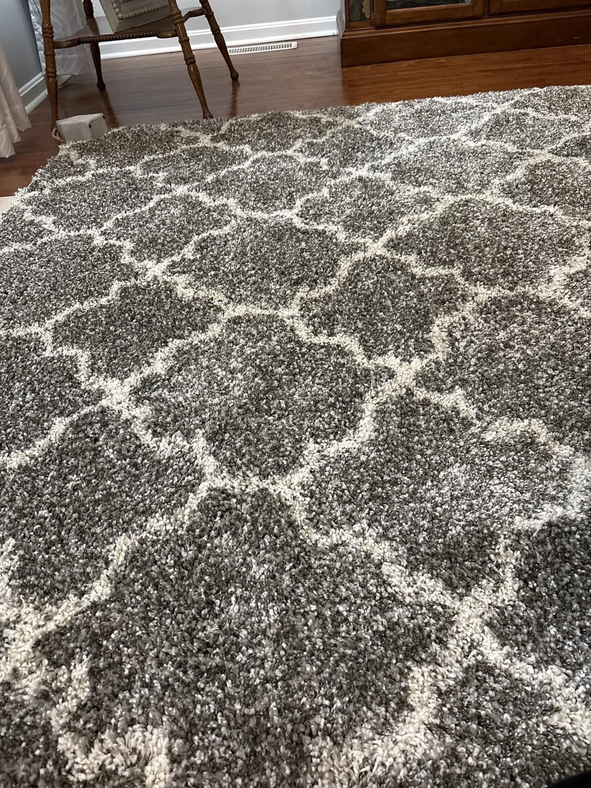 SAFAVIEH Hudson Shag Rug 4x6, Plush Trellis Pink & Ivory SGH282M customer photo 1