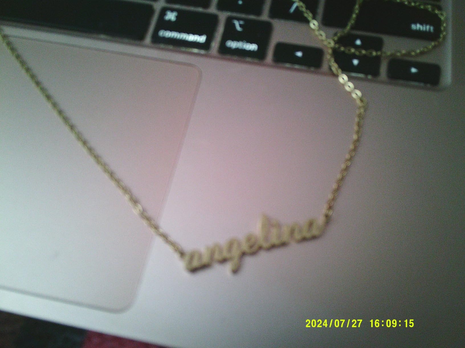 Flowshey Custom Name Necklace Personalized 18K Gold Plated customer photo 2