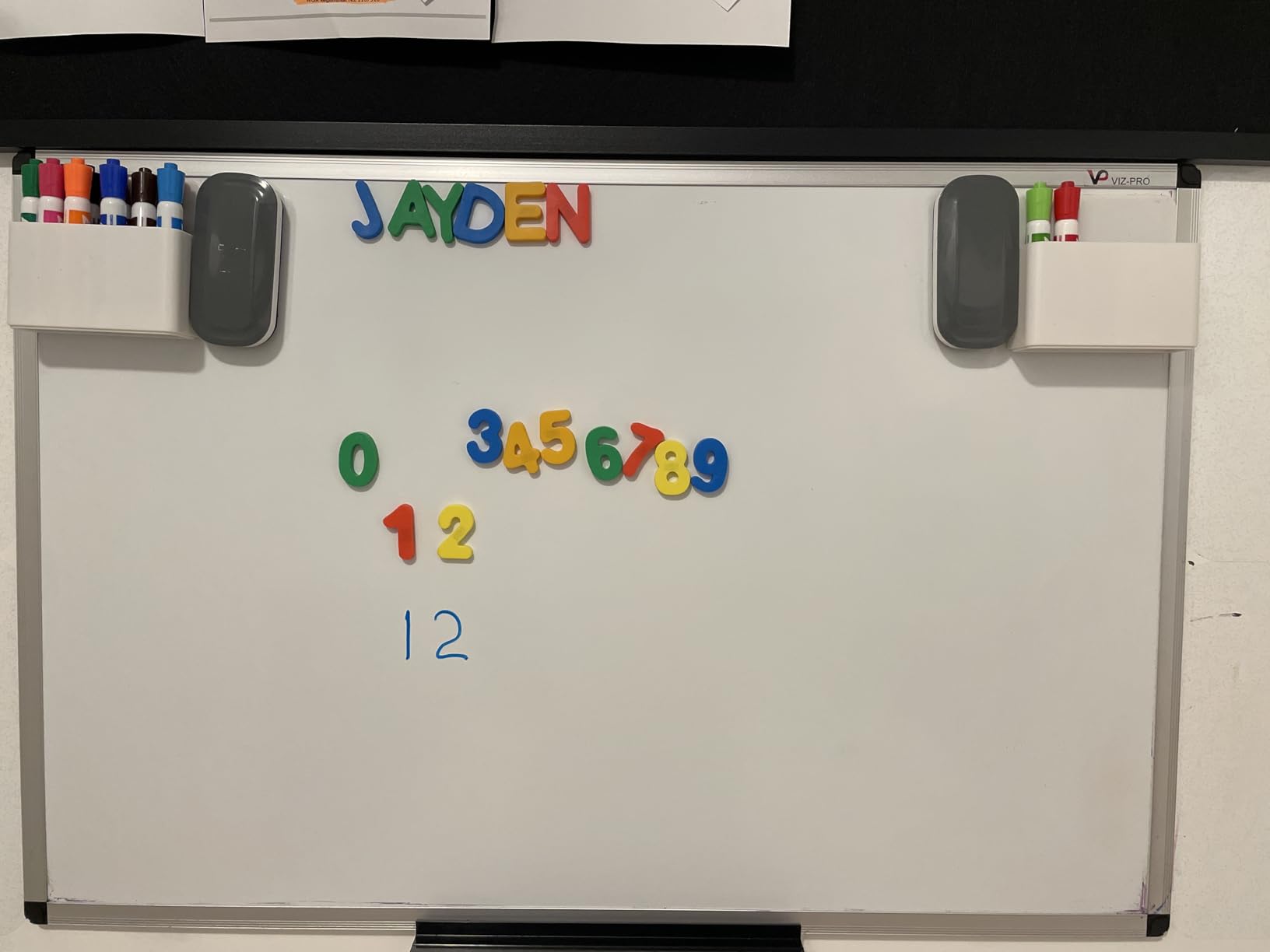 VIZ-PRO Dry Erase Board/Magnetic White Board, 48 X 32 Inches, Silver Aluminium Frame customer photo 1