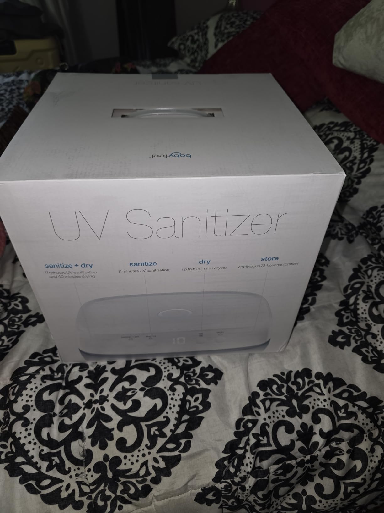 UV Light Sanitizer Box, Large Capacity UV Box Sanitizer, Conveniently Sanitizes in Minutes, No Cleaning Required, Touch Control customer photo 2