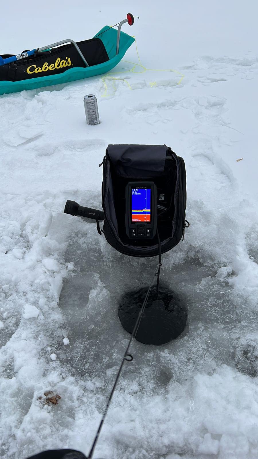 Garmin Striker Plus 4 Ice Fishing Bundle, Includes Portable Striker Plus 4 Fishfinder and Dual Beam-IF Transducer customer photo 1