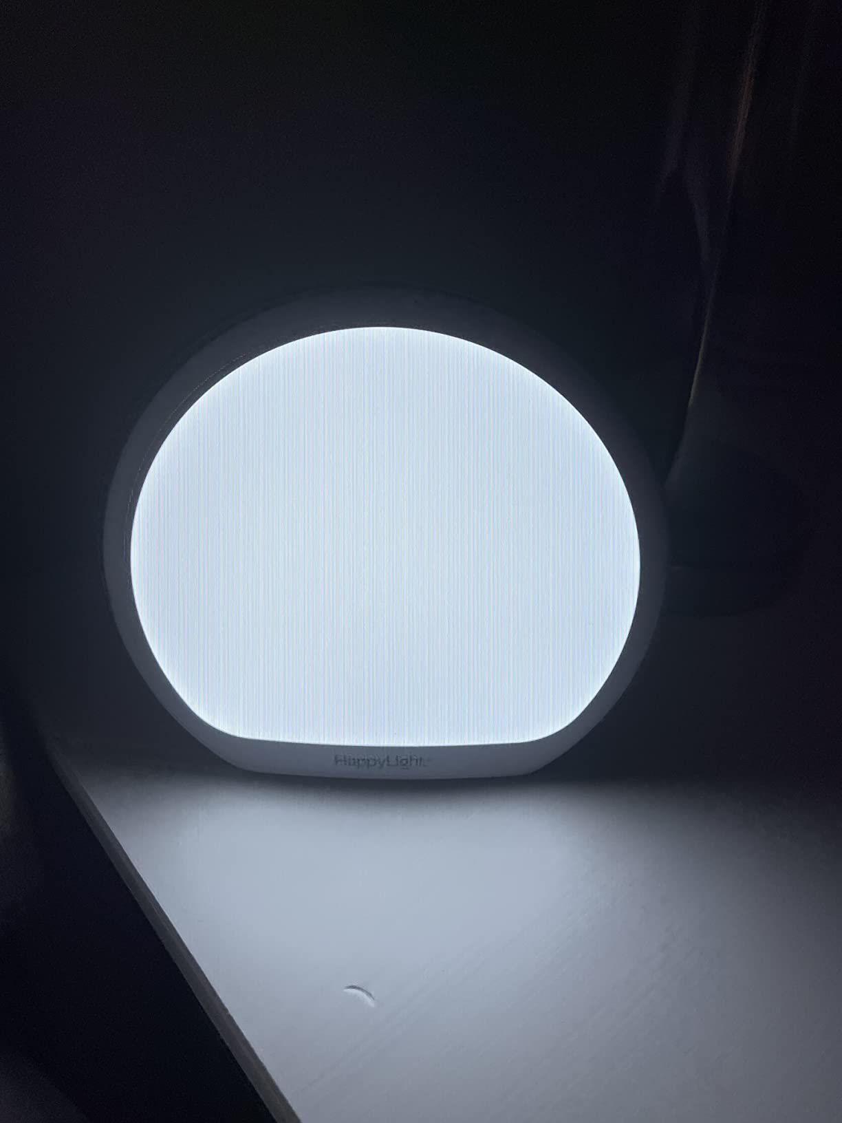 Verilux HappyLight Alba - New Round UV-Free LED Therapy Lamp, Bright White Light with 10,000 Lux, Adjustable Brightness, Color, and Countdown Timer customer photo 1