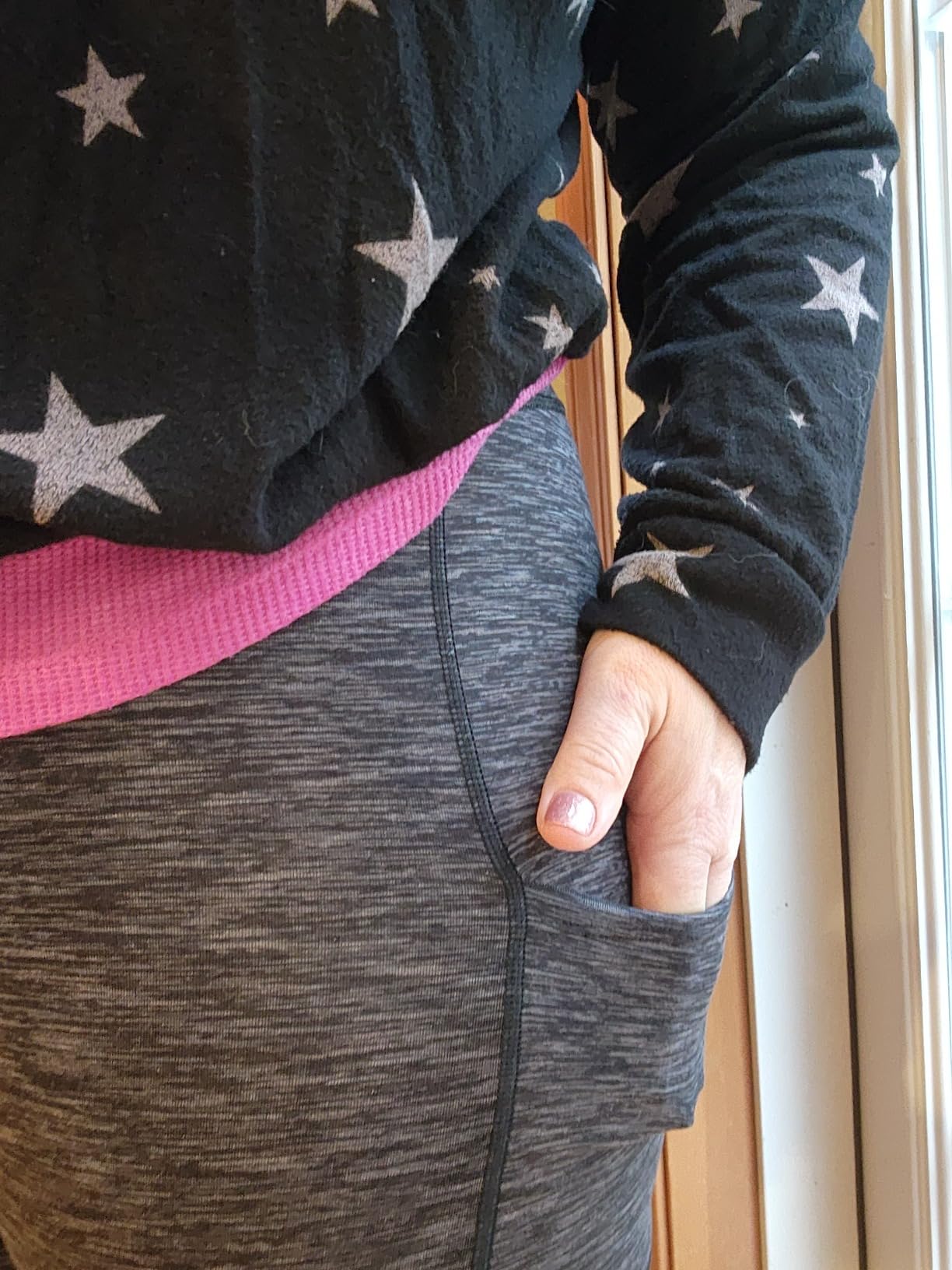 Women's Yoga Pants with Pockets Leggings for Women Tummy Control Workout Leggings for Women Compression Leggings customer photo 1