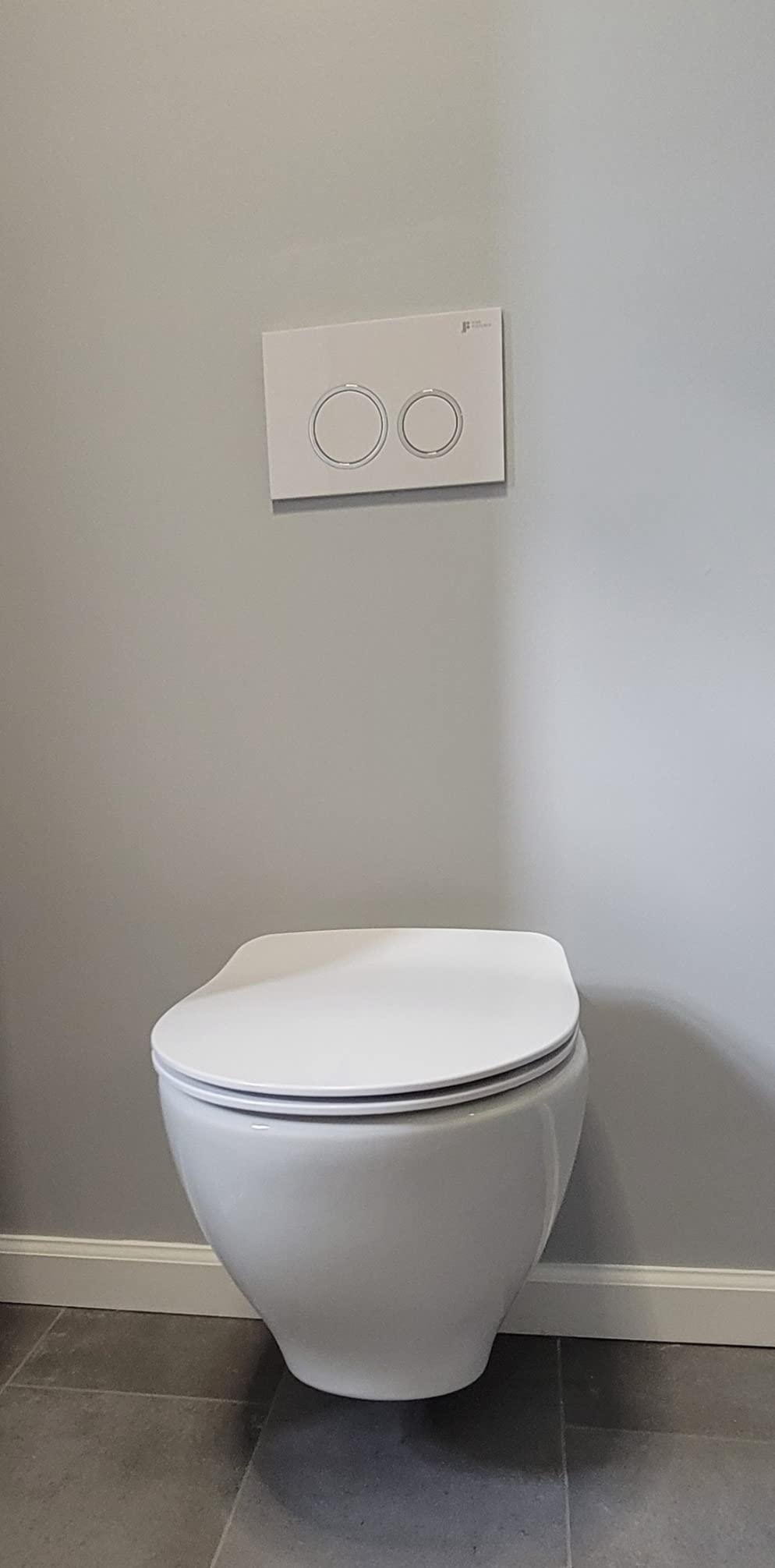 In-Wall Toilet Combo Set - Toilet Bowl With Soft-Close Seat, Wall Hung Tank And Carrier System, Push Buttons Included customer photo 2