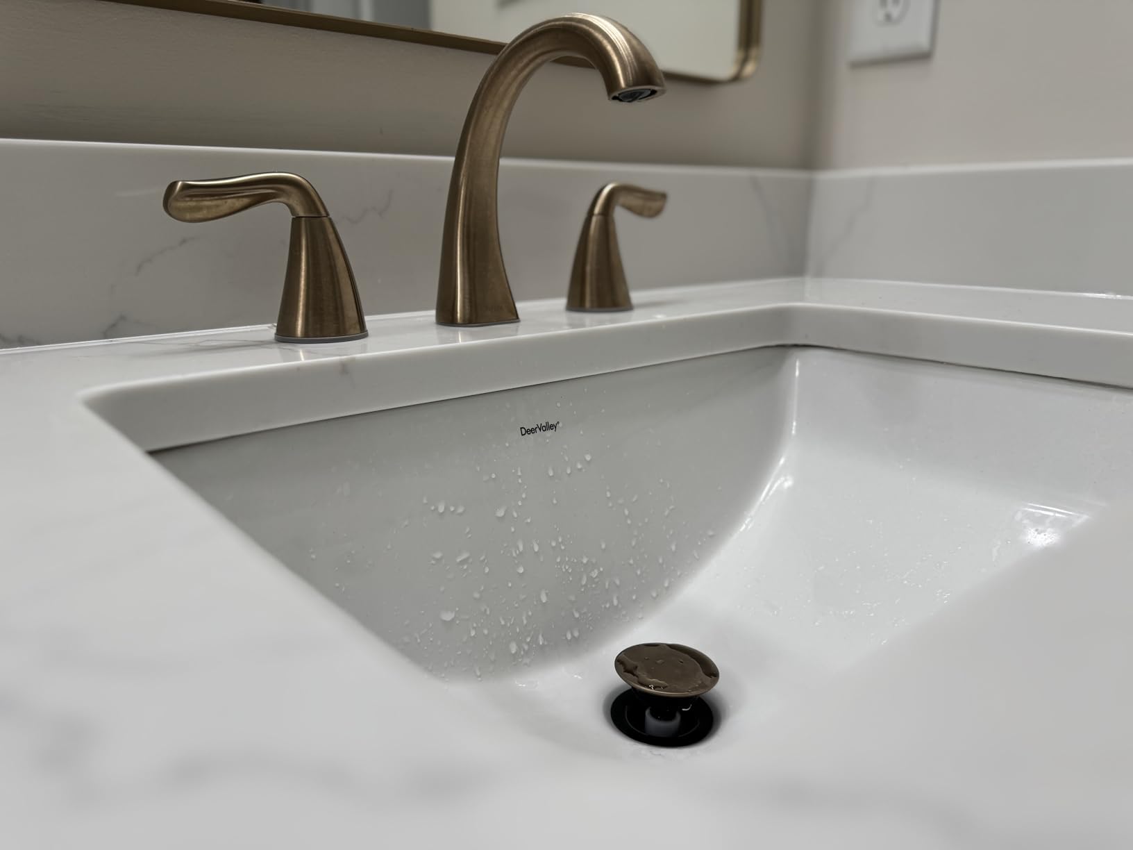 Delta Arvo Brushed Nickel Faucet 3 Hole, 8 Inch Widespread Bathroom Sink Faucet for Vanity, Push-Pop Drain Assembly, Spotshield Stainless 35840LF-SP customer photo 1