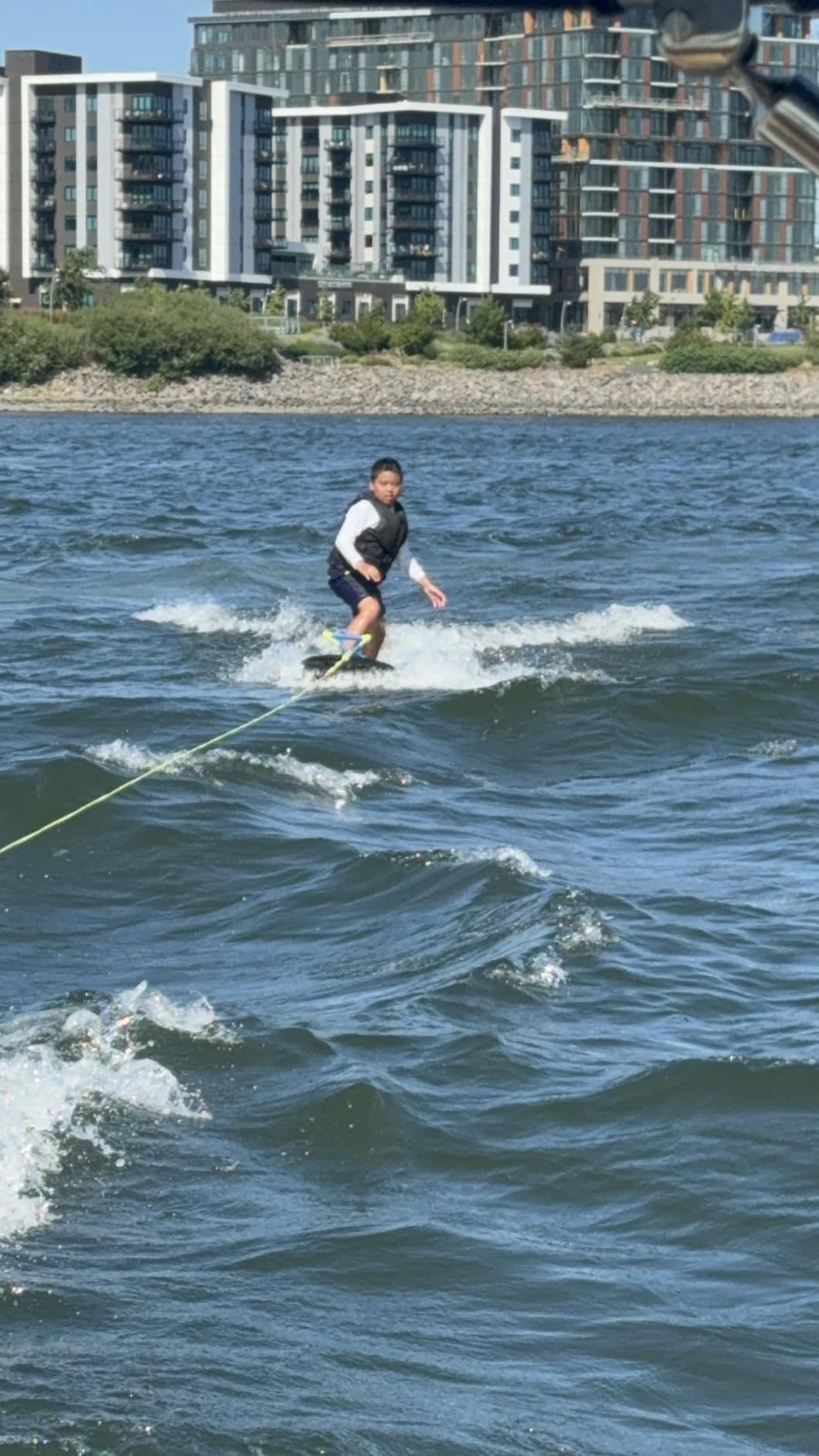 ZUP You Got This 260 Board and Handle Combo with EVA Foam Padding, All-in-One Kneeboard, Wakeboard, Wakeskate, and Wakesurf Board for Kids, Teens, and Adults, 51.7