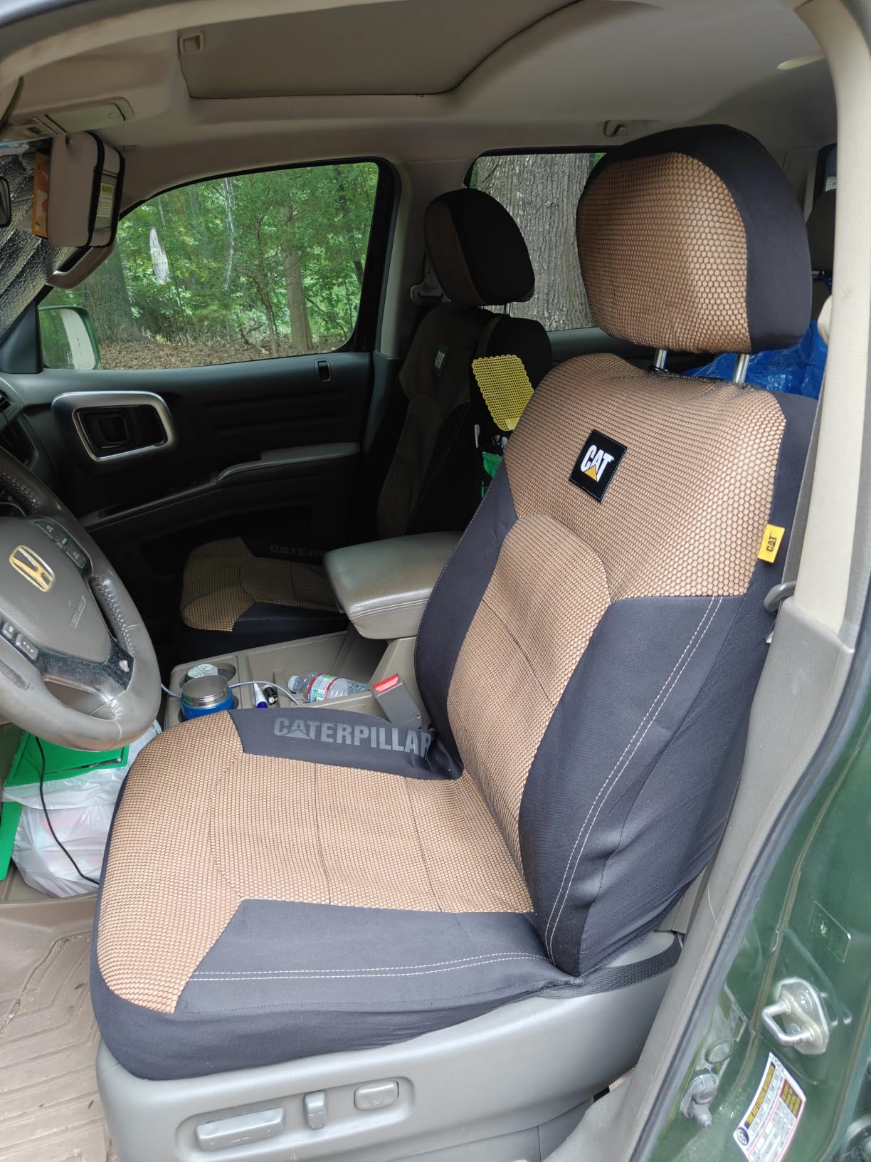 Cat MeshFlex Automotive Seat Covers for Cars Trucks and SUVs - Gray Car Seat Covers for Front Seats, Truck Seat Protectors with Comfortable Mesh Back, Set of 2 customer photo 1