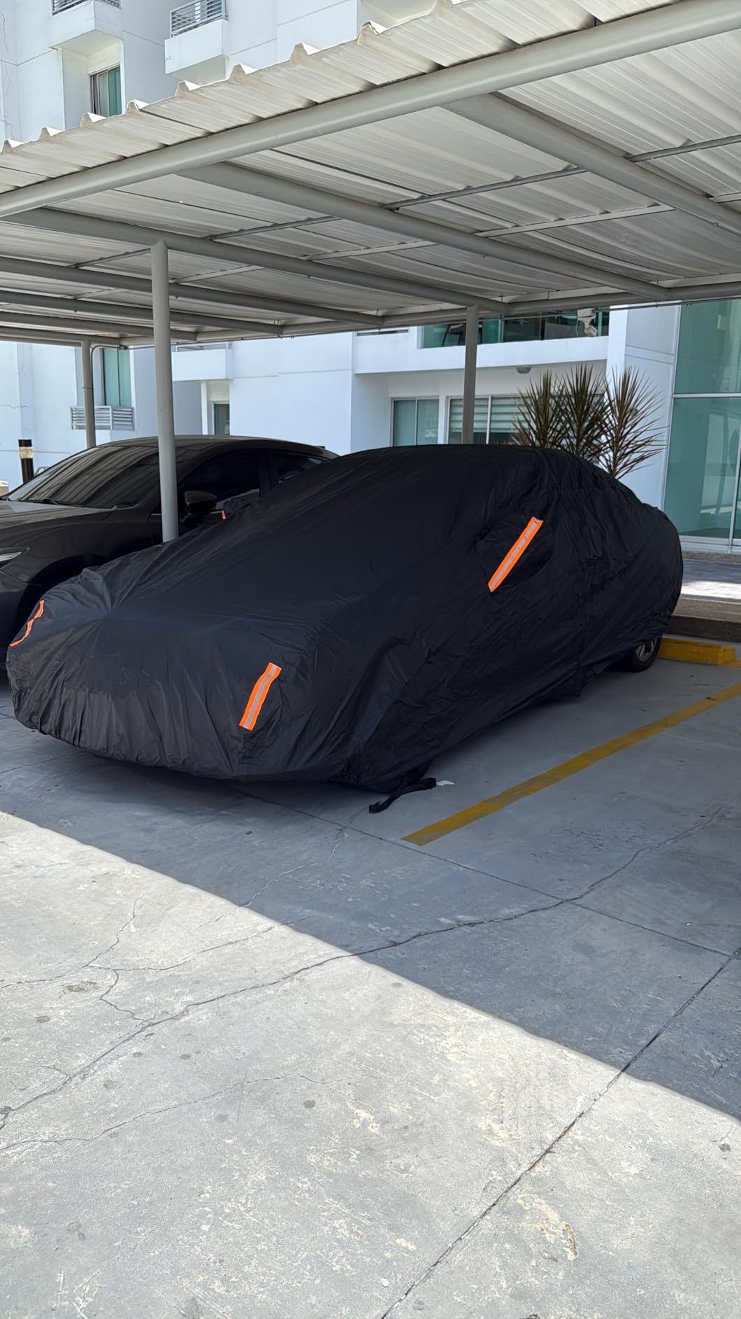 NEVERLAND Car Cover Waterproof All Weather for Sedan 183''L x 70''W x 59''H | Outdoor Heavy Duty Full Car Cover Protection Snow Anti-UV Windproof Fit for Automobiles BMW/Mercedes-Benz/Honda customer photo 2