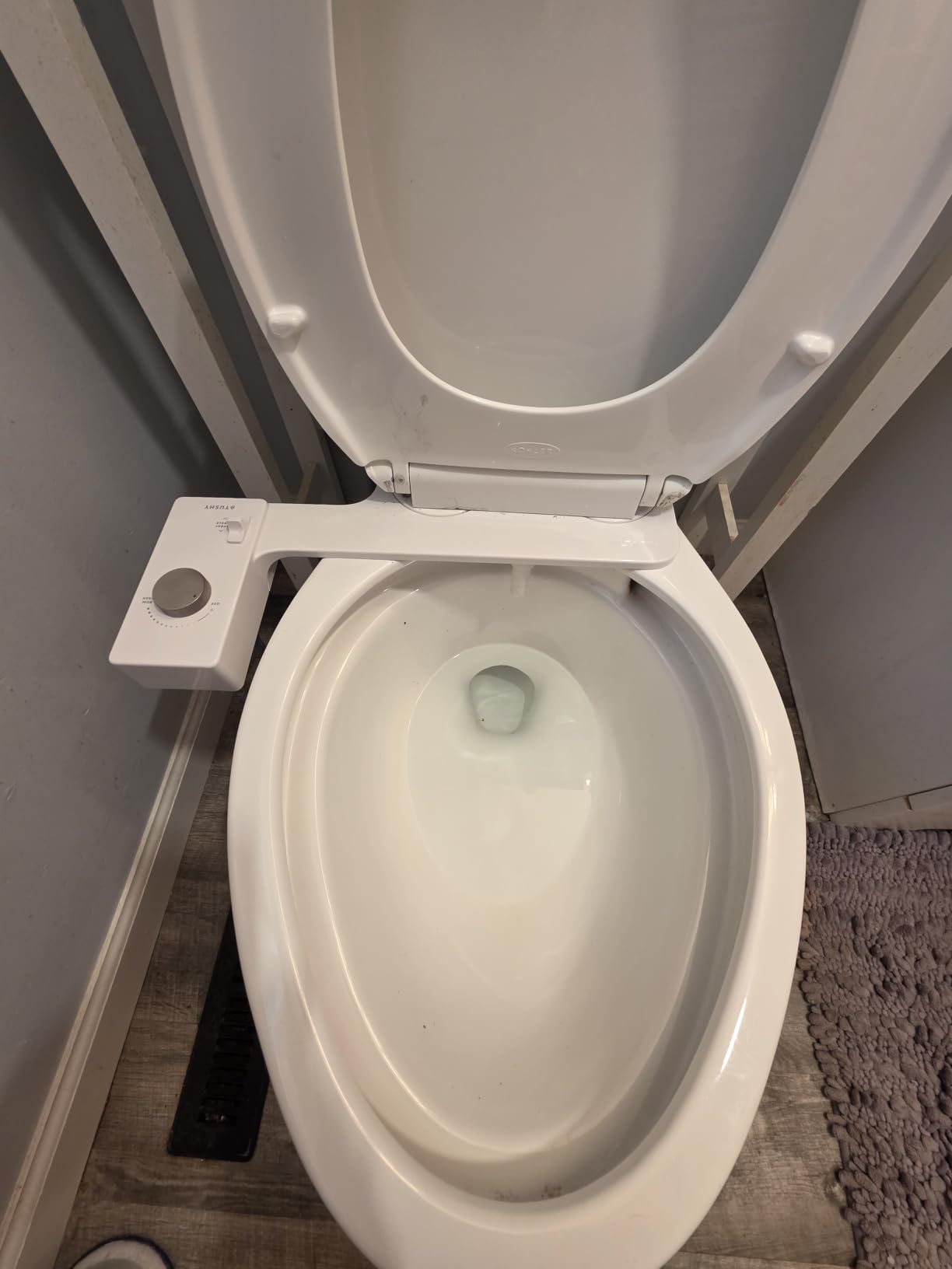 TUSHY Classic 3.0 Bidet Toilet Seat Attachment, Brushed Nickel | Non-Electric, Self Cleaning Water Sprayer, Adjustable Pressure Nozzle, Angle Control, Easy Home Installation customer photo 1
