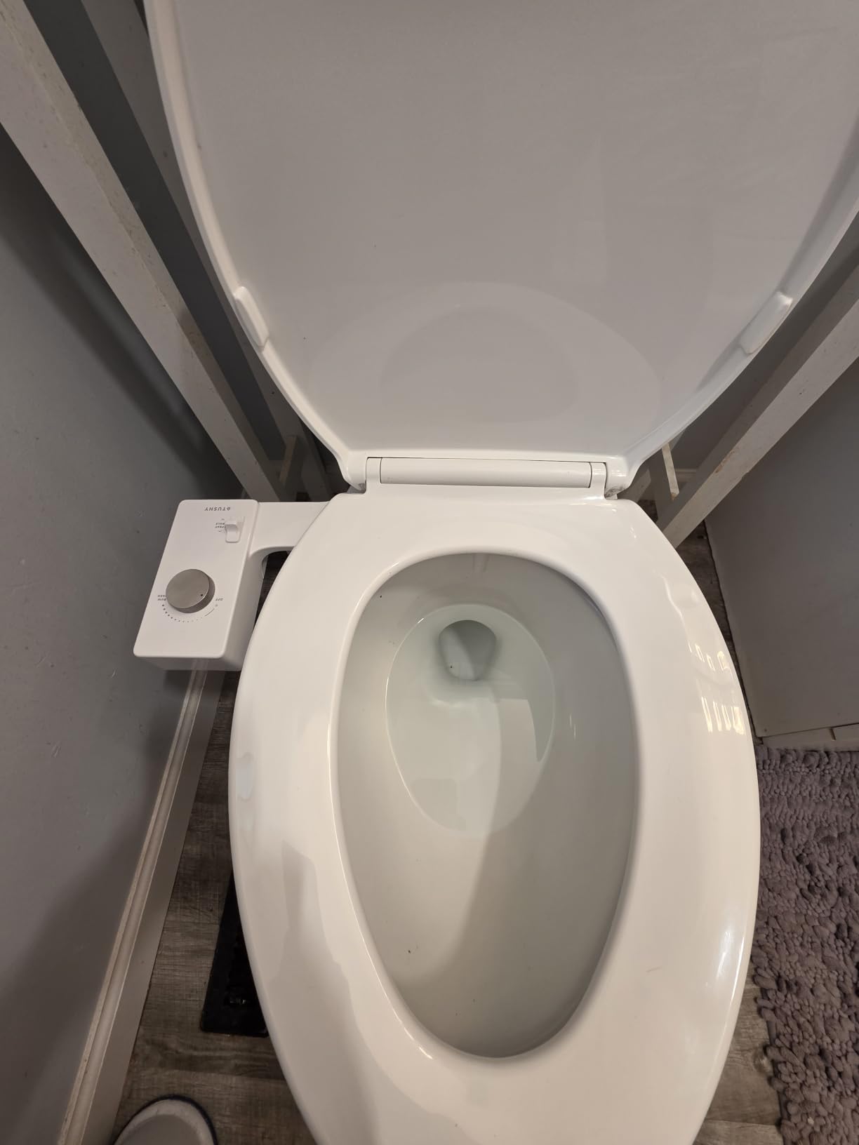 TUSHY Classic 3.0 Bidet Toilet Seat Attachment, Brushed Nickel | Non-Electric, Self Cleaning Water Sprayer, Adjustable Pressure Nozzle, Angle Control, Easy Home Installation customer photo 2