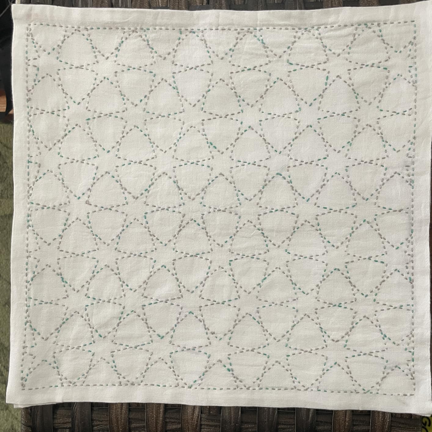 DARUMA Sashiko Sampler Original Cloth Navy Color (Seven-Treasures) customer photo 2