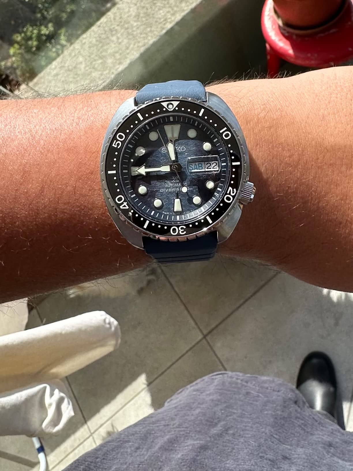 Seiko Automatic Watch for Men - Prospex Automatic Diver - Patterned Dial customer photo 2