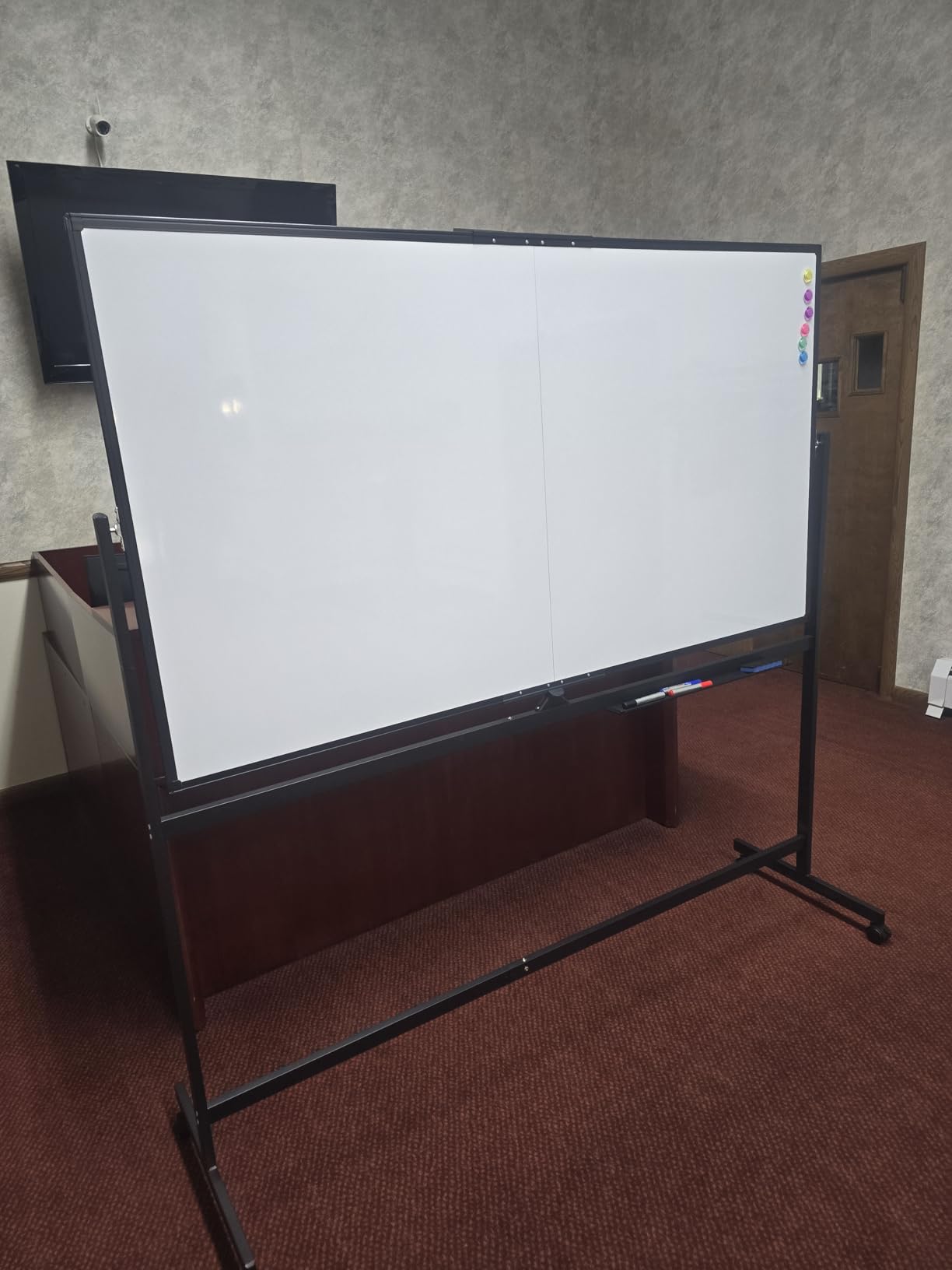 Maxtek Rolling Whiteboard 72 x 40 in, Large Double-Sided Magnetic Standing customer photo 2