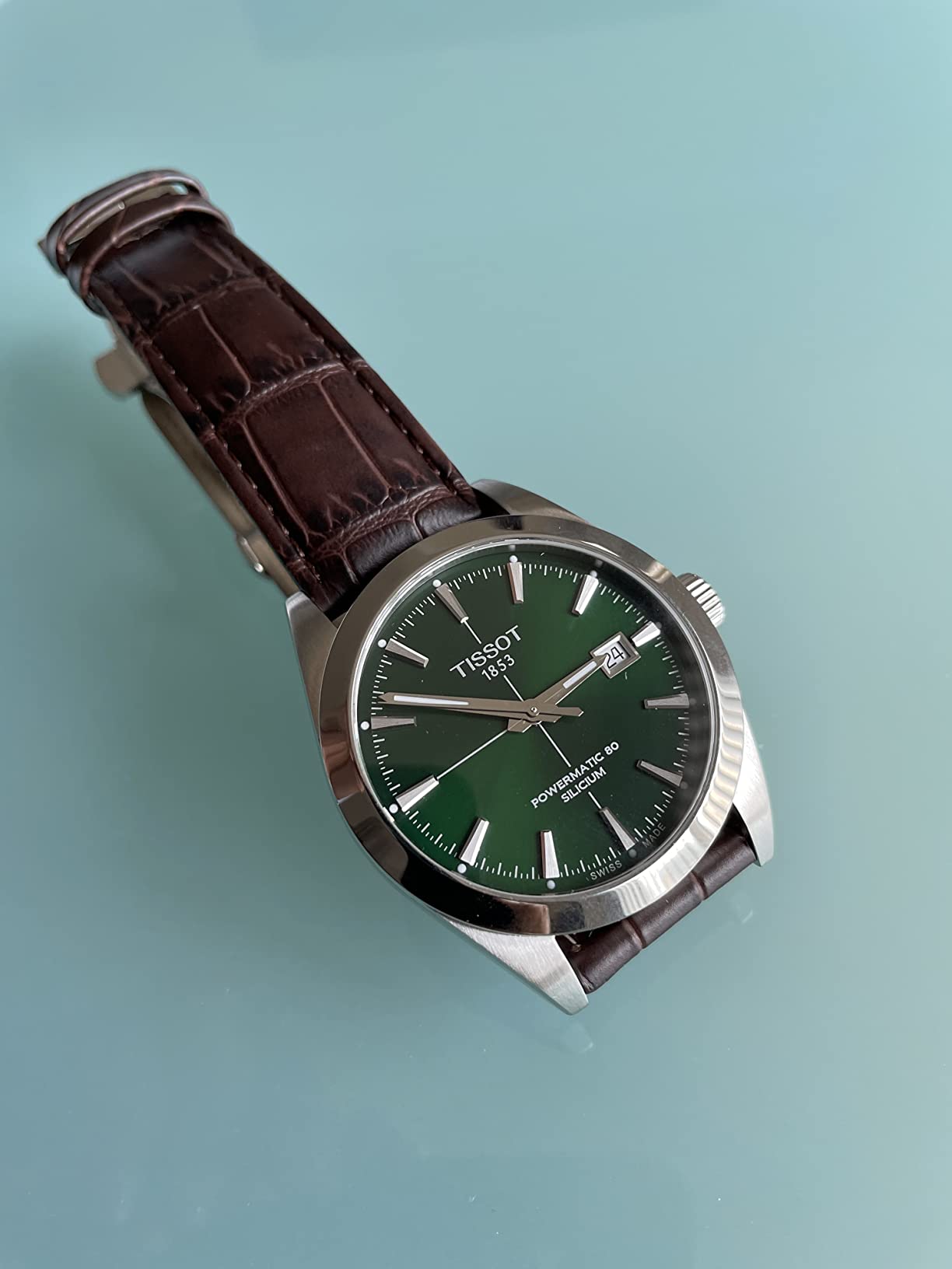 Tissot Men's Gentleman Auto Swiss Automatic Dress Watch with Stainless Steel Strap customer photo 1