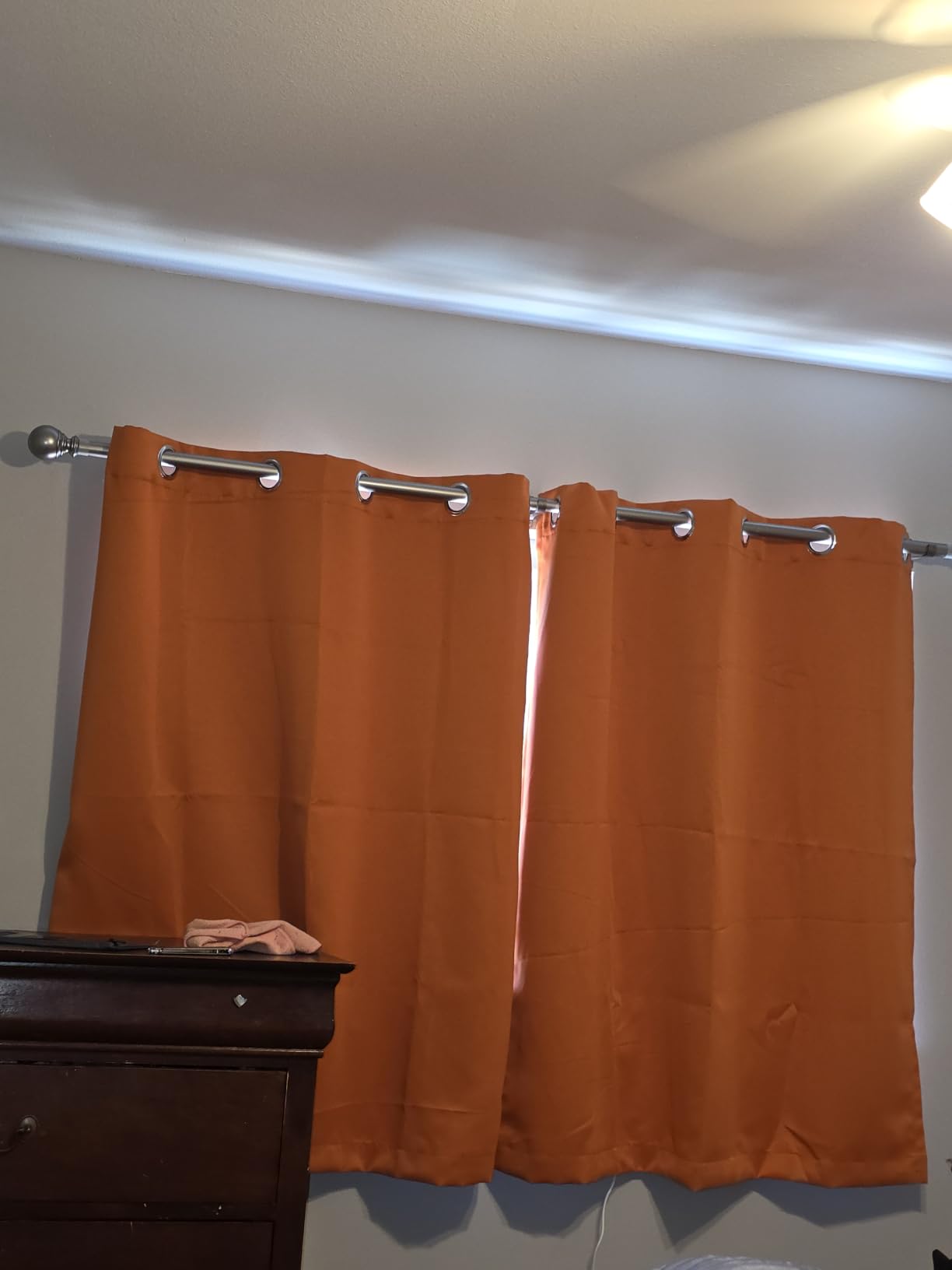 BGment White Blackout Curtains 63 Inch Long - Black Out Curtains for Bedroom Thermal Insulated Curtains for Summer Grommet Total Room Darkening Window Drapes, 2 Panels, 42 x 63 Inch customer photo 2