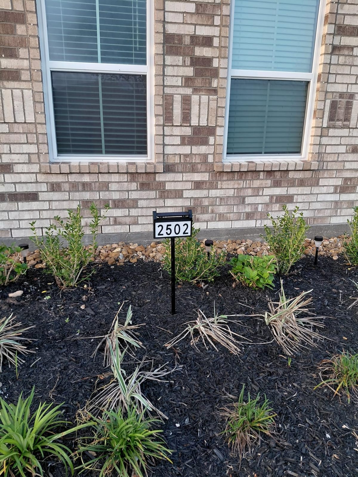 Deerdance Solar House Number Sign, 3 Colors Waterproof LED Address Plaque | Wall Mounted/In Ground, Smart Control Outdoor Solar Powered House Number Light with Stakes for Outside Home Yard Street House customer photo 1