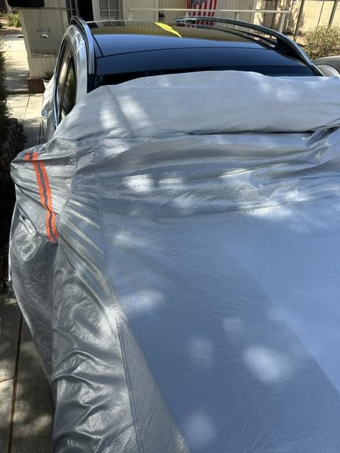 EzyShade Car Cover Waterproof All Weather. Size A4 | Multi-Layer Outdoor Car Covers for Automobiles. Rain Sun Snow UV Dust Protection. Sedan, Hatch, SUV, Truck customer photo 1