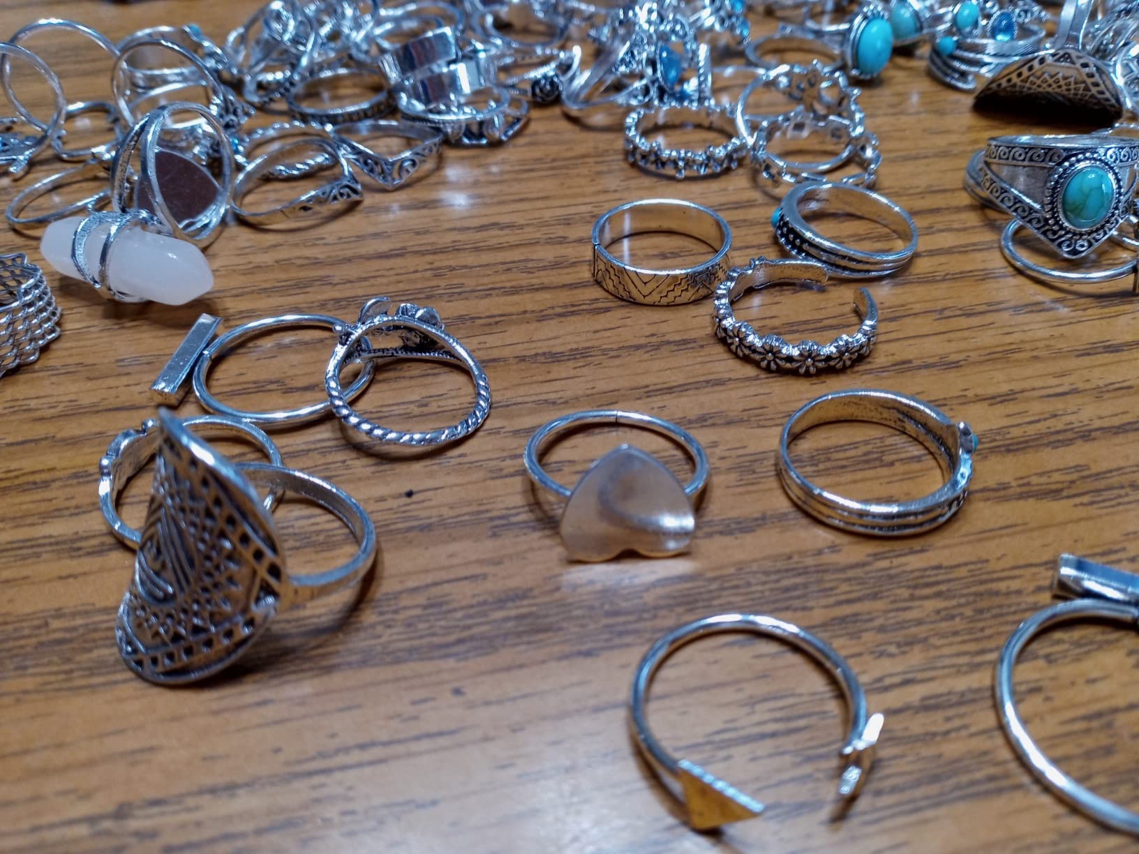 82 Pcs Vintage Gold Silver Knuckle Rings Set for Women, Bohemian Stackable | Midi Rings Pack, Boho, Retro Stone, Stacking Joint Finger Rings customer photo 2