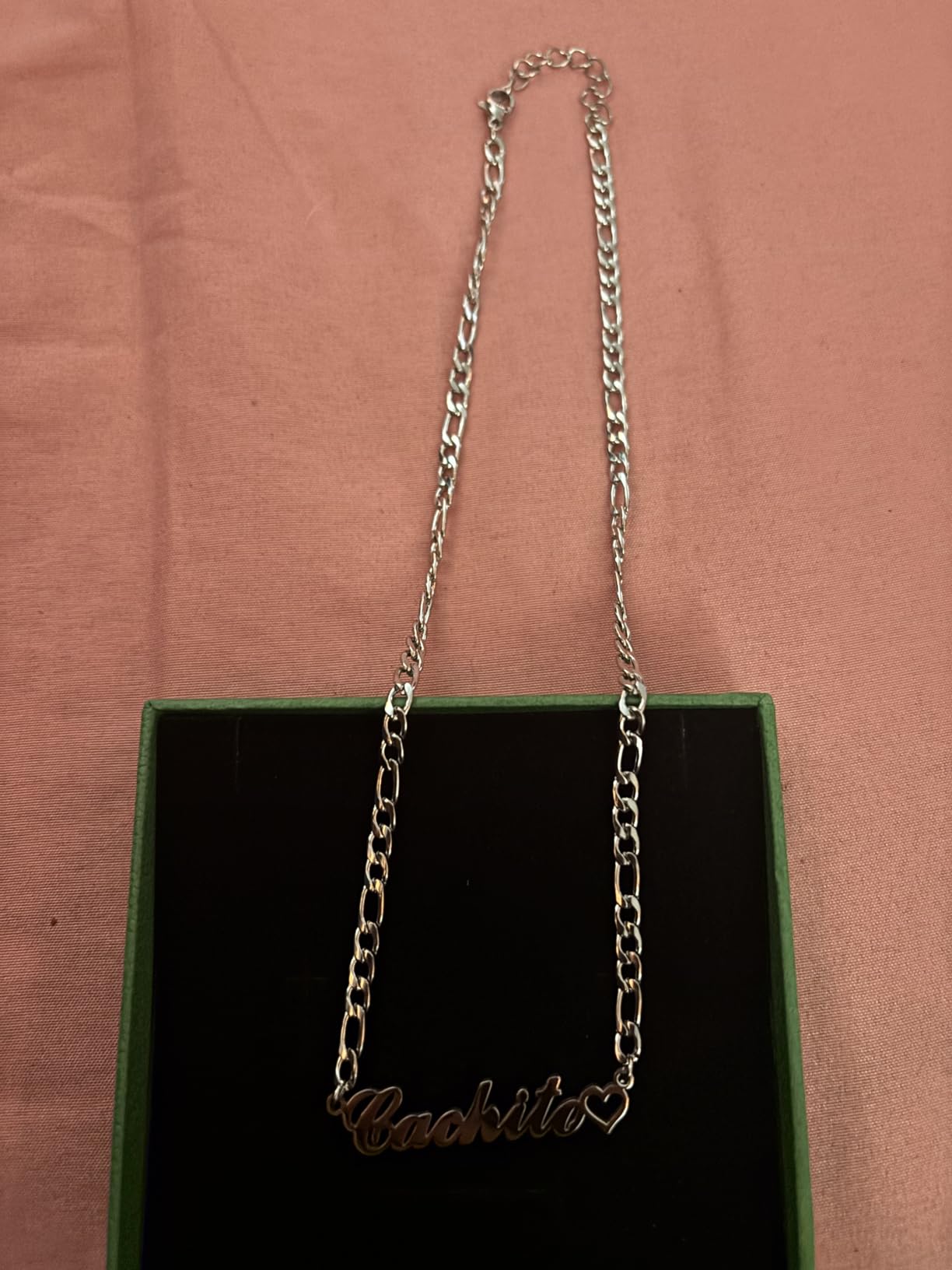 Custom Name Necklace - 925 Sterling Silver & 316 Stainless Steel, 14 Fonts & Multi-Language Options customer photo 2