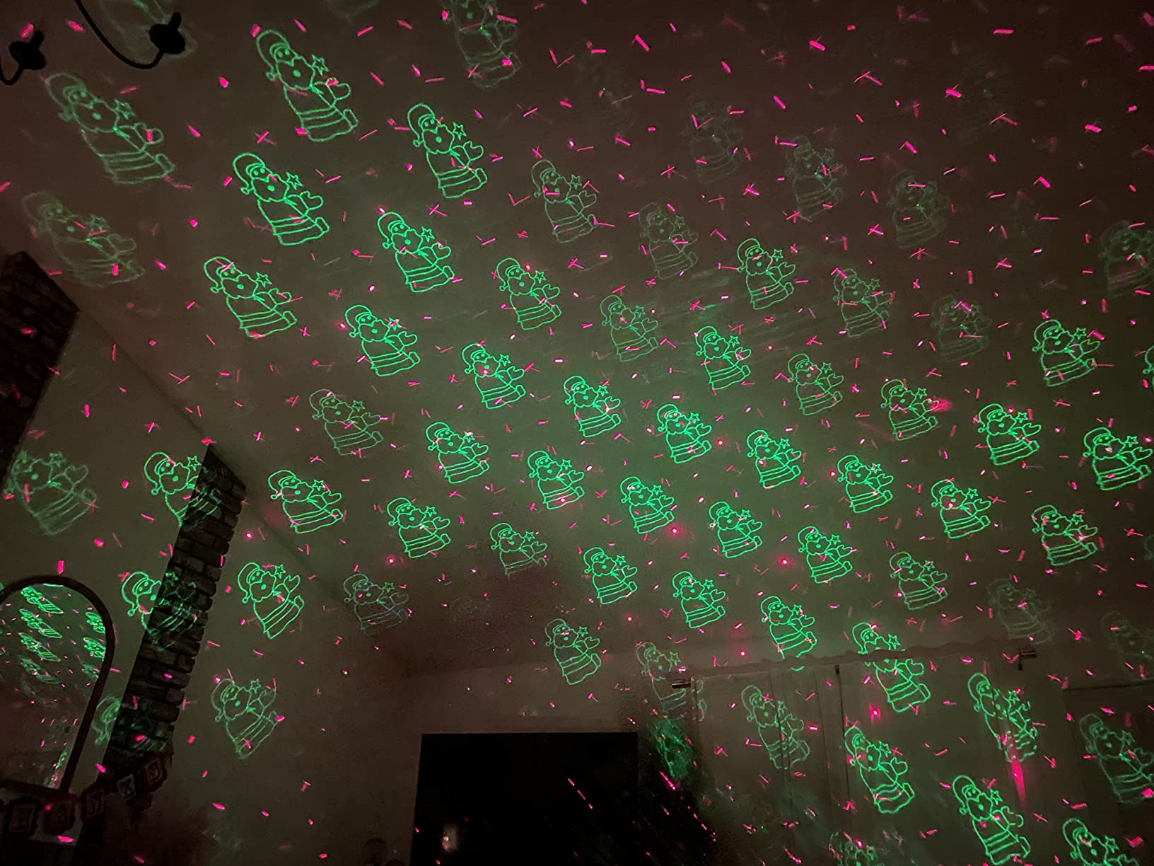 Christmas Projector Lights Outdoor, LED Christmas Laser Lights Landscape Spotlight Red and Green Star Show with RF Wireless Remote customer photo 1
