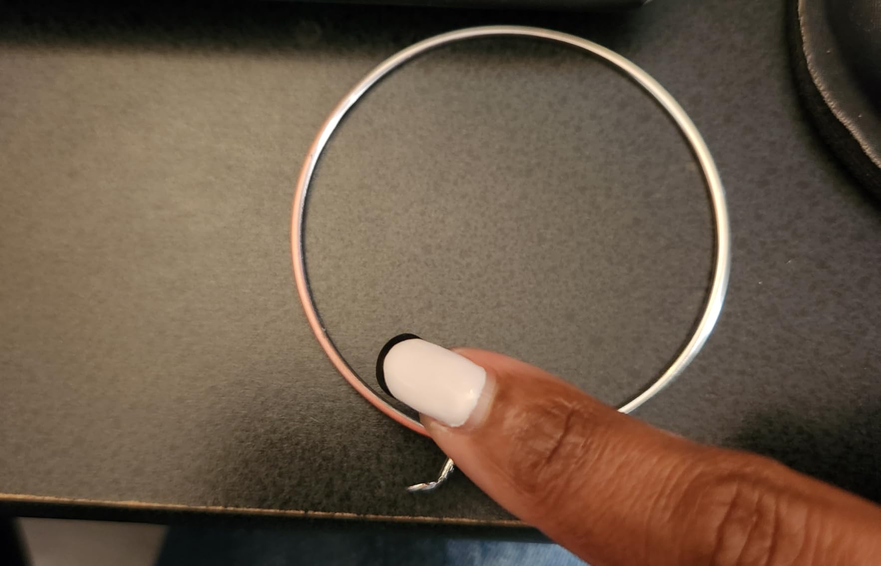 Gold Hoop Earrings for Women, 14K Gold Plated Thin Hoops | S925 Sterling Silver Post Hypoallergenic Hoop Earrings, Lightweight Minimalist Design, Classic Jewelry Gift for Women customer photo 2