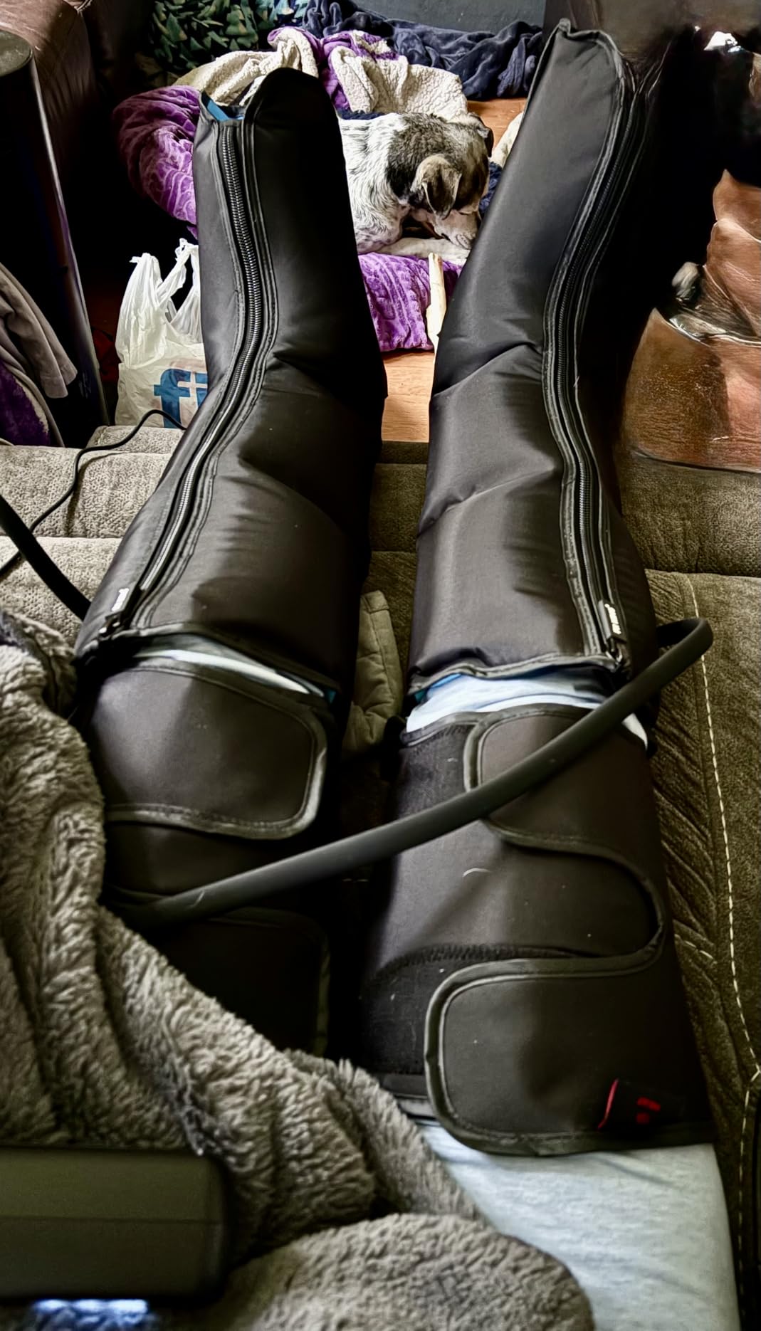 FIT KING Leg Compression Massager with Heat for Circulation and Pain Relief | FSA-HSA, Full Leg & Foot Massage for Swelling Edema RLS, Pressure Sensor, LCD Display, 3 Modes & Levels,Gift for Dad Mom Wife customer photo 2