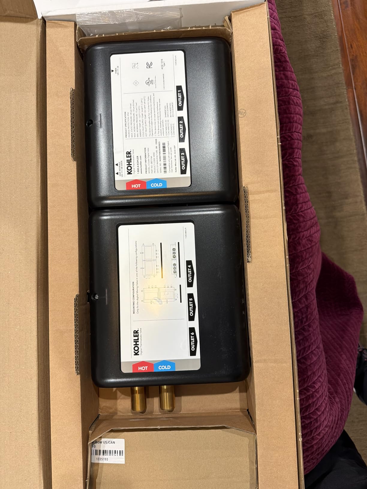 KOHLER 28211-NA Anthem Four-Port Digital Thermostatic Valve, Provides Accurate & Consistent Temperature, For Use with the Anthem Digital Control customer photo 1