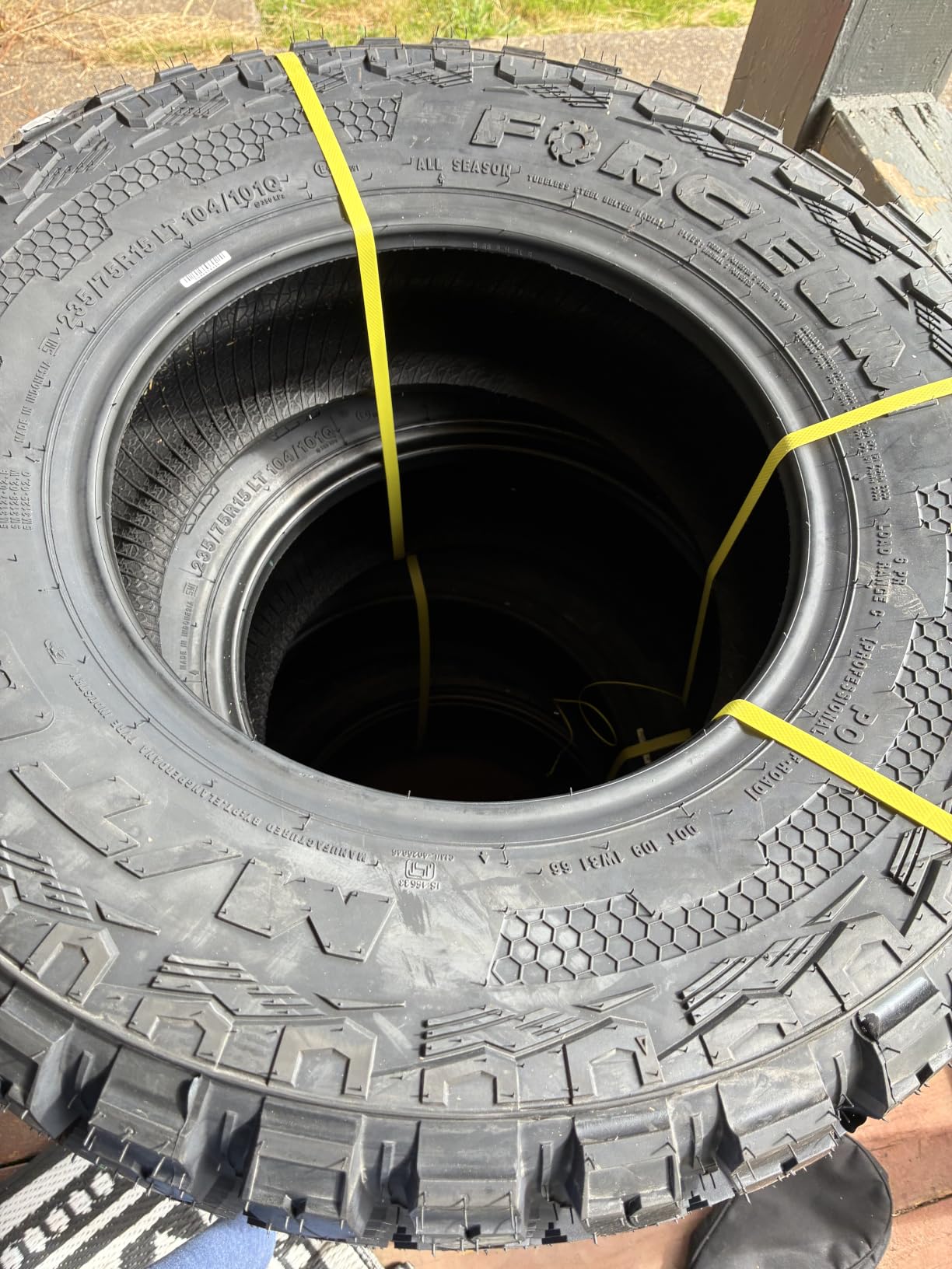 Set of 4 Forceum M/T 08 Plus Mud Off-Road LT235/75R15 Tires - 104/101Q Load Range C 6-Ply BSW customer photo 2