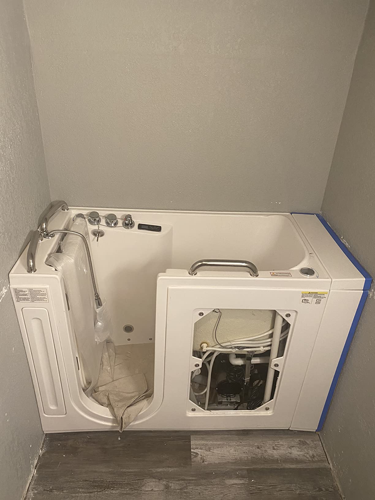 ANZZI Walk In Tub, 27 X 53 In, Right Drain, Air & Whirlpool Jets, 110v | Soothing Hydrotherapy Targeted 10 And 18 Acu Stream Work, Integrated Grab Bars Slip Resistant Flooring customer photo 1