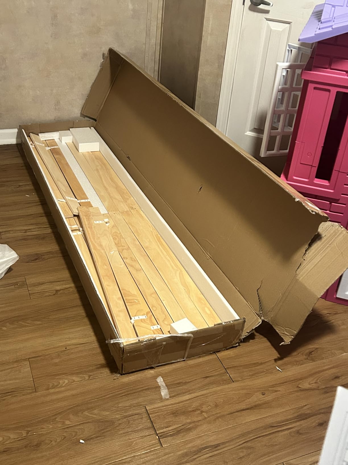 Xilingol Trundle Bed Twin, Solid Wood Bed Frames with Headboard and Wooden Slats Support, Twin Trundle Bed Frame Roll Out, Single Box (No Box Spring Needed) customer photo 1
