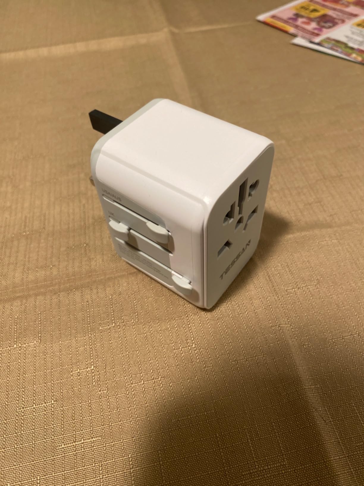 TESSAN Universal Travel Adapter, International Power Adapter | 2 USB C 2 USB A Ports, Travel Plug Adaptor Worldwide for US to Europe UK Italy Ireland Australia France Germany(Type C G A I) customer photo 1