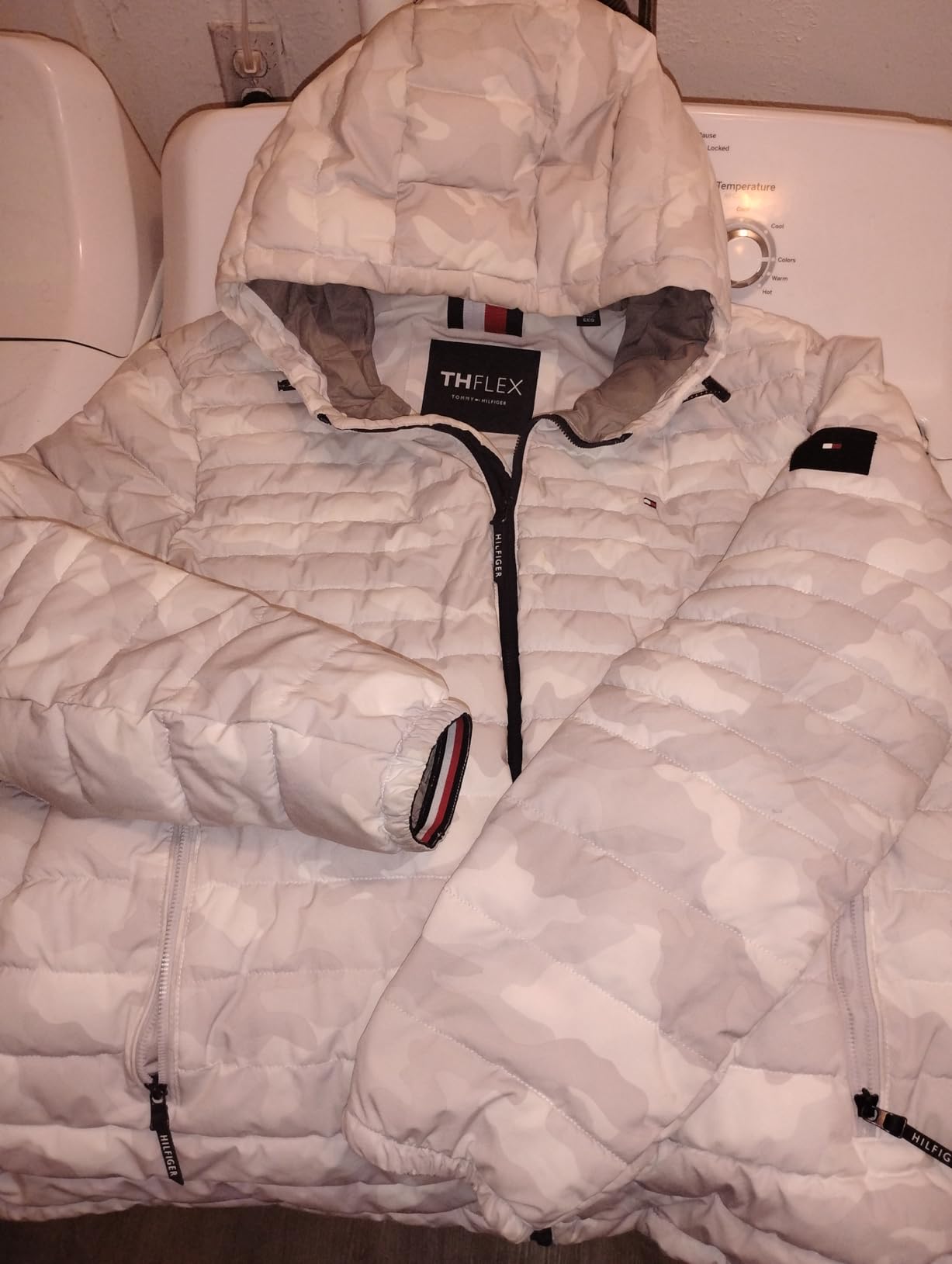 Tommy Hilfiger Men's Stretch Poly Hooded Packable Jacket customer photo 2