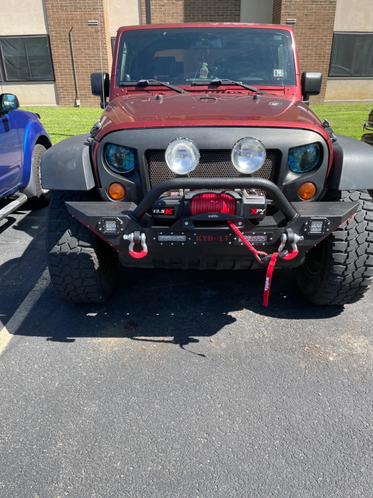 X-BULL 13500 lb Load Capacity Electric Winch Kit 12V Synthetic Rope, Waterproof IP67 customer photo 2