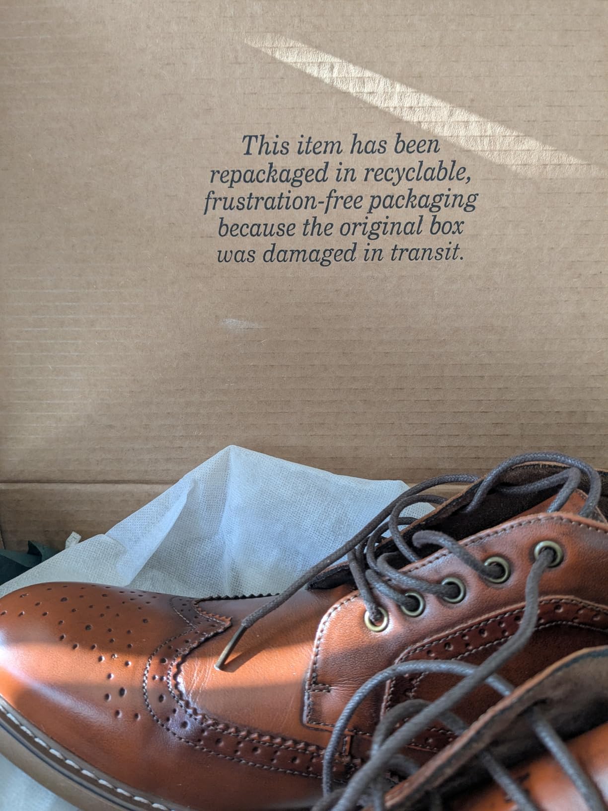 ArcBrothers Men's Genuine Leather Dress Boots - Classic Brogue Oxford Ankle Boot customer photo 1