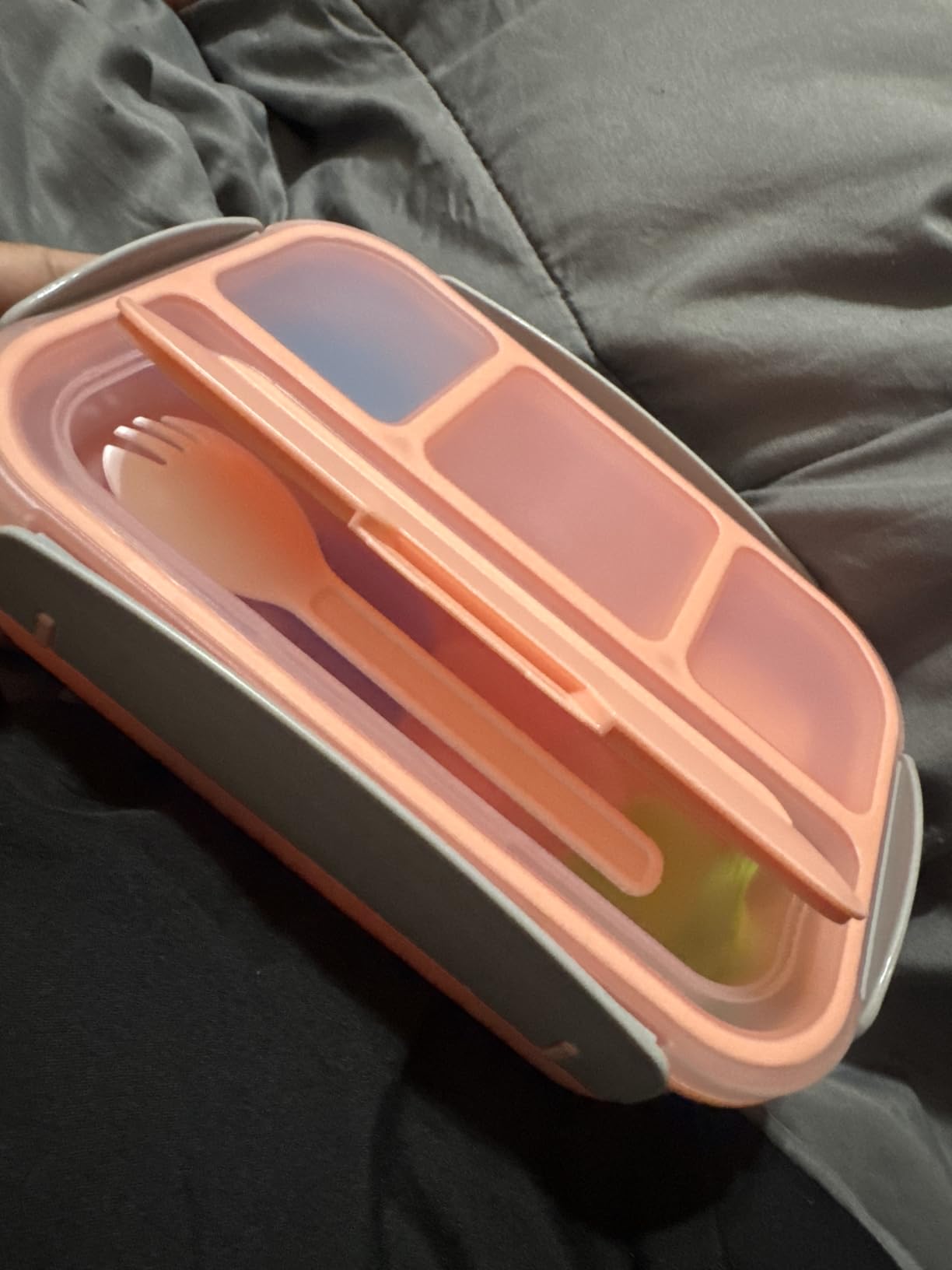 Bento Box for Kids 1300ML with 4 Compartment & Food Picks Cake Cups, Purple | Lunch Box Containers for Adults/Kids/Toddler, Leak-Proof, Microwave/Dishwasher/Refrigerator Safe, BPA Free customer photo 1