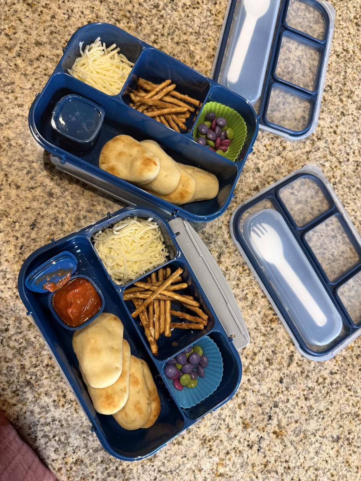 Bento Box for Kids 1300ML with 4 Compartment & Food Picks Cake Cups, Purple | Lunch Box Containers for Adults/Kids/Toddler, Leak-Proof, Microwave/Dishwasher/Refrigerator Safe, BPA Free customer photo 2