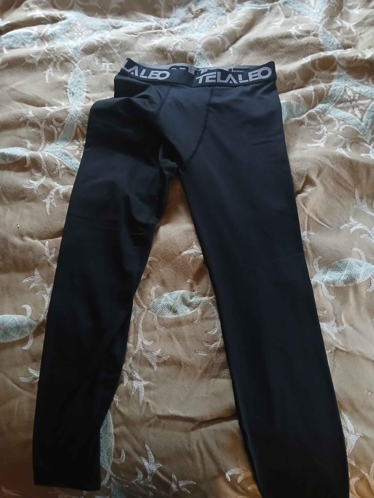 4 or 5 Pack Men's Thermal Compression Pants Fleece Lined Tights Leggings customer photo 2