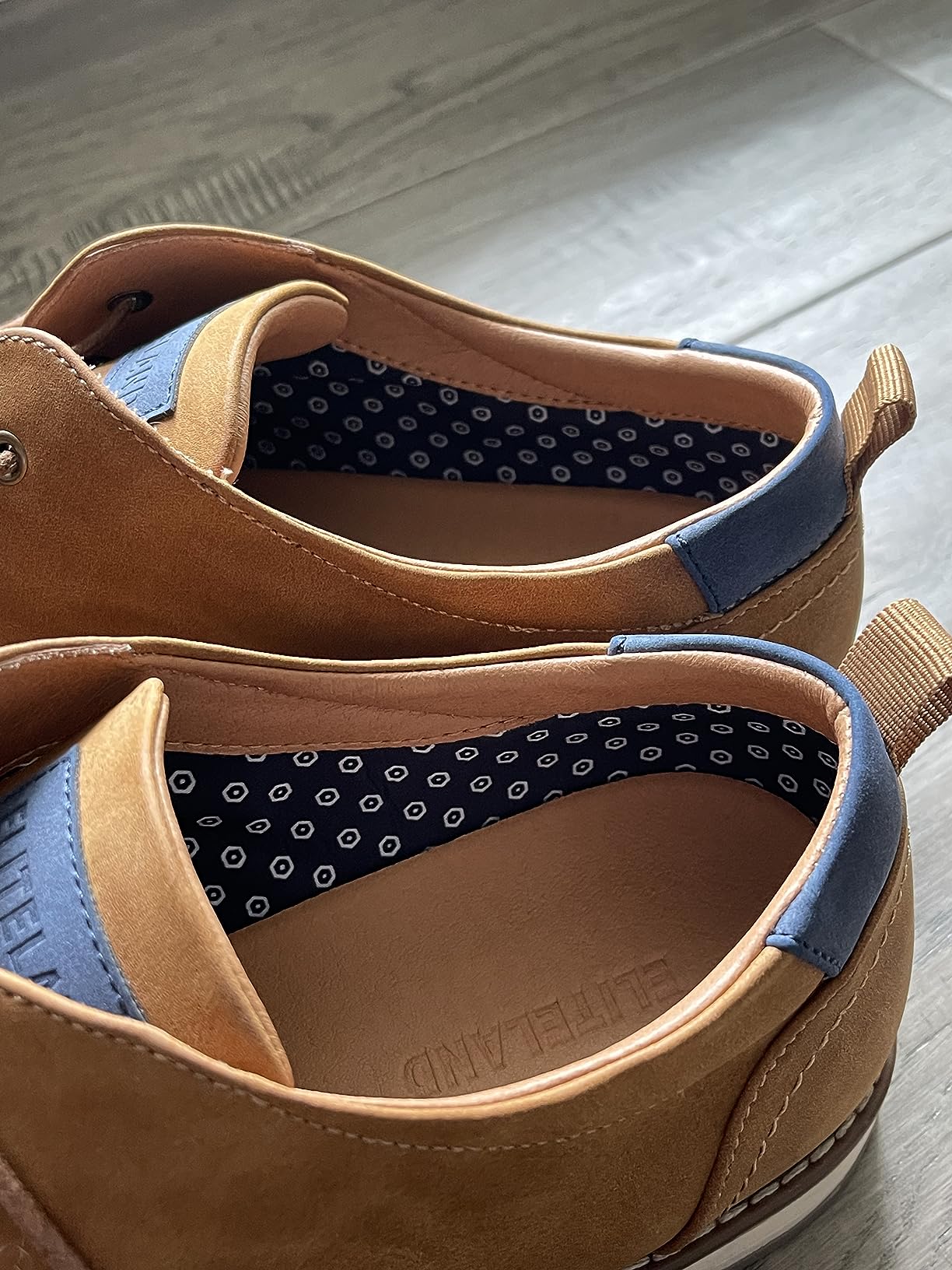 Men's Dress Shoes, Mens Oxford Shoes, Leather Stylish Lace-up Wingtip Brogues, Business Casual Formal Derby Shoe customer photo 2