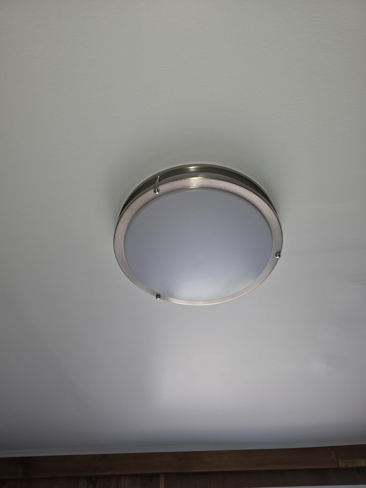 36W LED Ceiling Lights 3600lm Super Bright, Dimmable Flush Mount Light Fixtures 6500K/5000K/4000K/3000K/2700K Adjusted Modern Ceiling Lights 2PACK, 13 Inch Ceiling Lamps for Bedroom Kitchen, Nickle customer photo 2