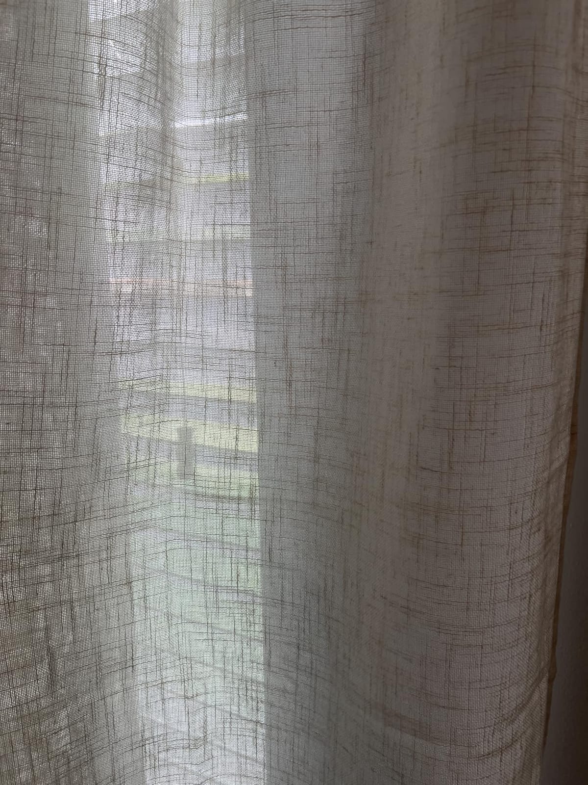 MIULEE Natural White Linen Curtains 52x84 Inch Long for Bedroom Living Room | Soft Thick Linen Textured Window Drapes, Semi Sheer Light Filtering, Rod Pocket Back Tab, Neutral Farmhouse Cream Ivory 2 Panels customer photo 1