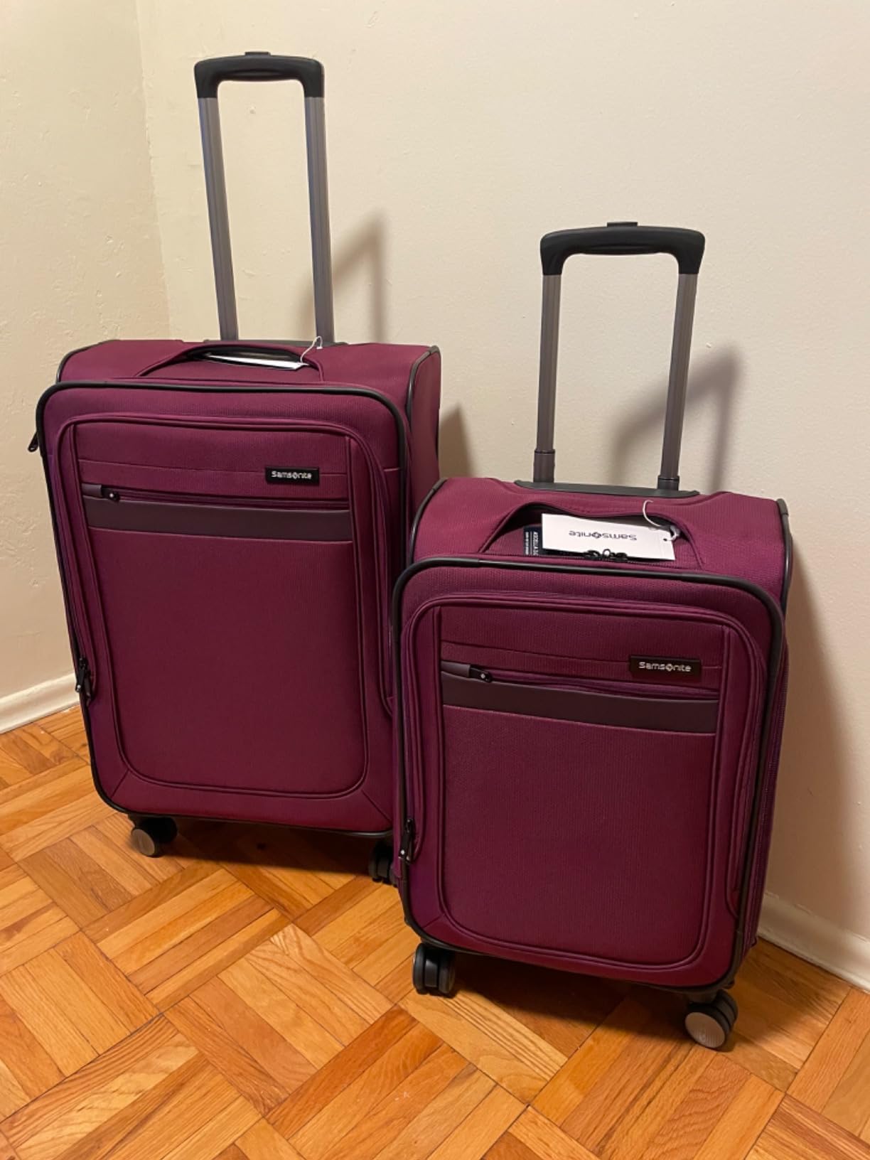Samsonite Ascella 3.0 Softside Expandable Luggage with Spinner Wheels, 2W Garment Bag, Black customer photo 2