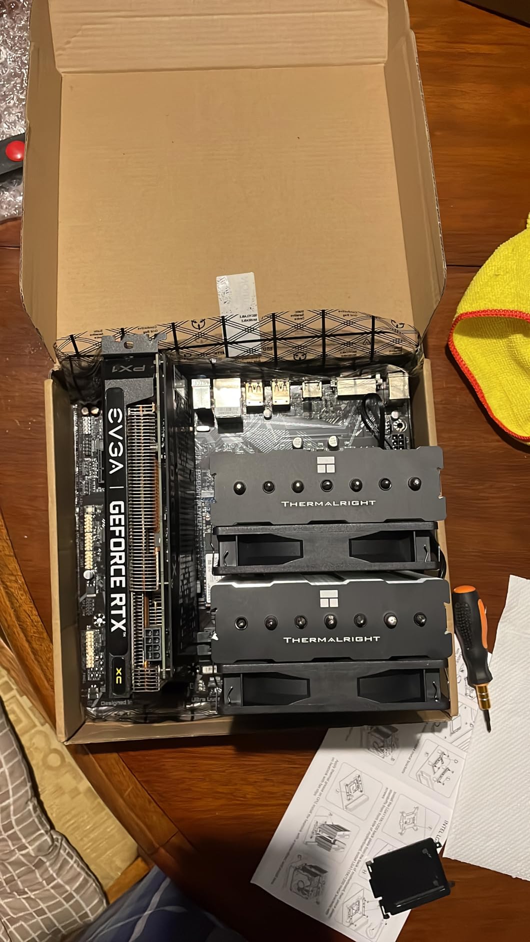 Thermalright Phantom Spirit 120SE CPU Air Cooler, 7 Heat Pipes CPU Cooler, Dual 120mm TL-C12B V2 PWM Fans, AGHP 4.0 Technology, S-FDB Bearing, for AM4/AM5/Intel lga1851/1700/1150/1151/1200 customer photo 2