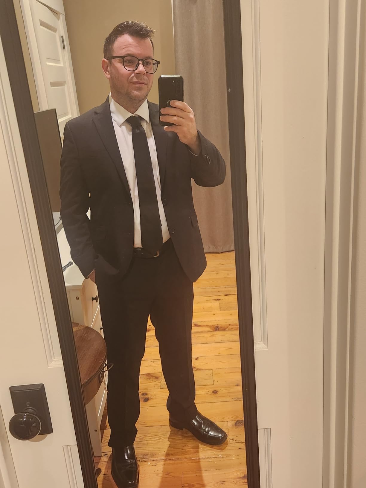 Kenneth Cole New York Men's Performance Fabric Slim Fit Suit customer photo 1