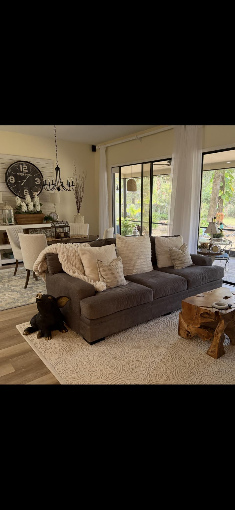 SAFAVIEH Trace Collection Area Rug - 5' x 8', Ivory & Green, Handmade Wool, Ideal for High Traffic Areas in Living Room, Bedroom (TRC101Y) customer photo 1