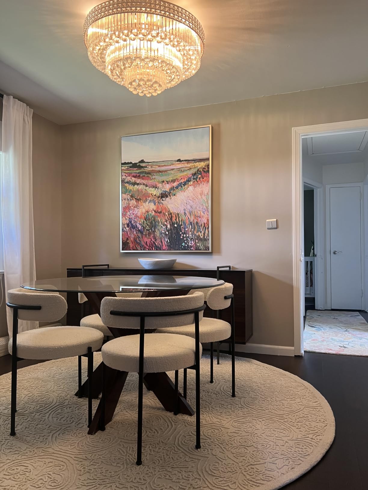 SAFAVIEH Trace Collection Area Rug - 5' x 8', Ivory & Green, Handmade Wool, Ideal for High Traffic Areas in Living Room, Bedroom (TRC101Y) customer photo 2