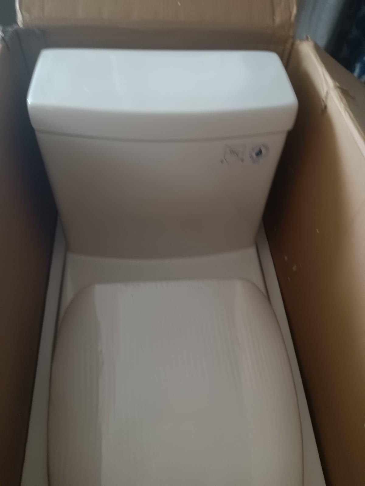 HOROW HR-ST076W One Piece Toilet, Single Flush, Compact Skirted Design, 12