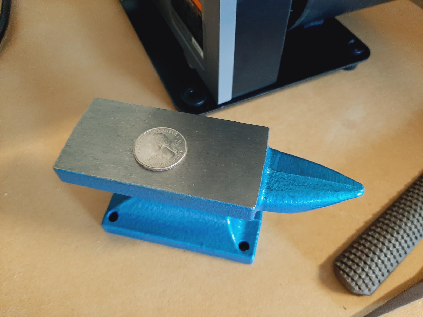 HimaPro Single Horn Anvil for Blacksmith Blue - Cast Iron Anvil - A Wonderful Tool for Jewelry Making and Metal Stamping (24 LBS) customer photo 2