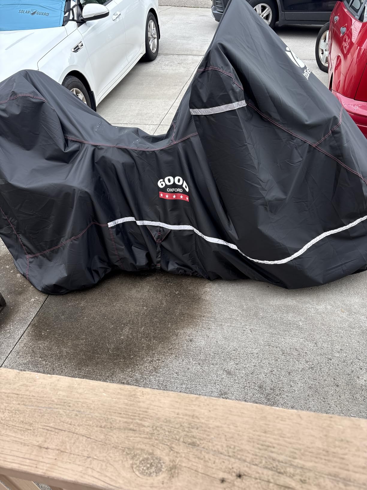 Motorcycle Cover 600D Heavy Duty All Season Universal Weather Waterproof Sun Outdoor Protection Durable Night Reflective& 96